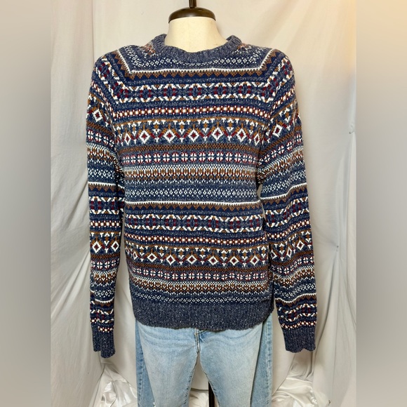 GOODFELLOW & CO Fair Isle Men's Nordic Pattern Crewneck Sweater Sz Medium - Picture 1 of 11